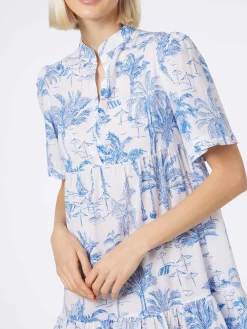 Abito corto da donna in voile di cotone Siara