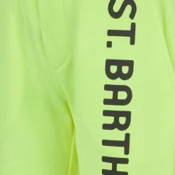 Bermuda da bambino in cotone giallo fluo