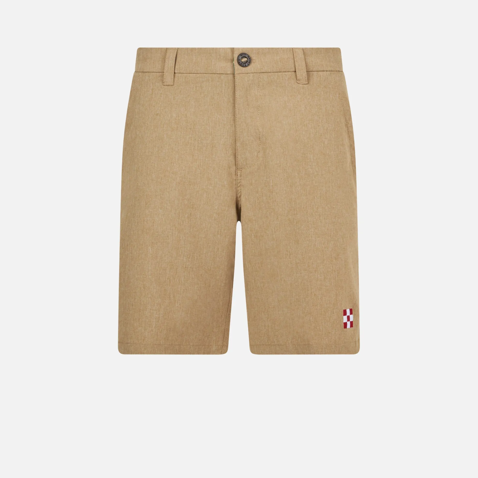 Bermuda da uomo in tessuto ripstop beige