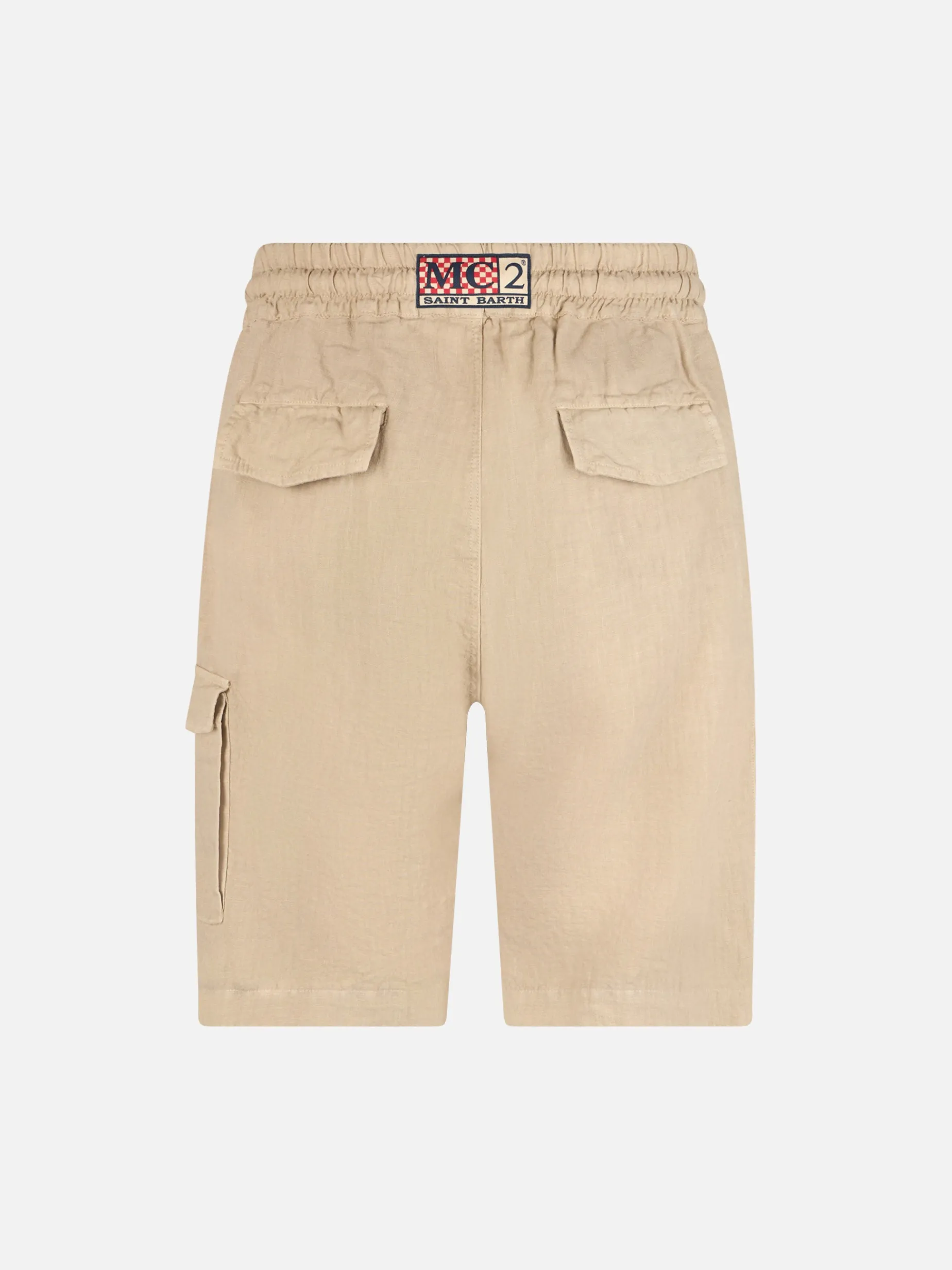 Bermuda da uomo lino beige Marsiglia