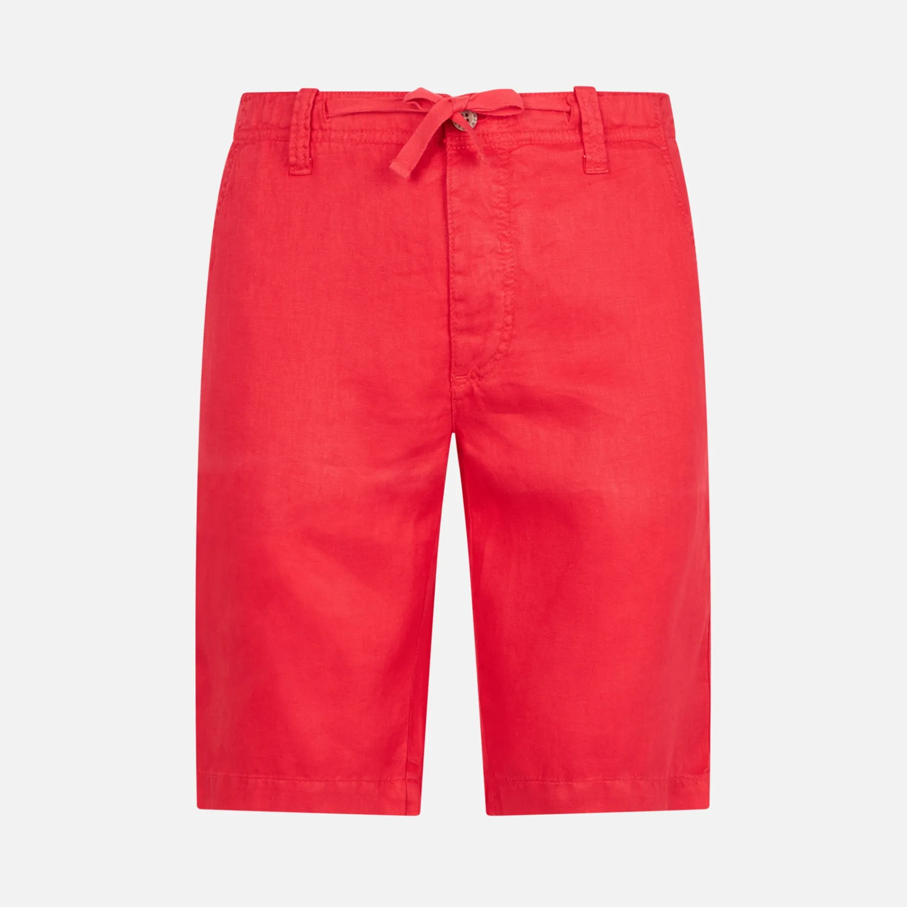 Bermuda in lino rosso