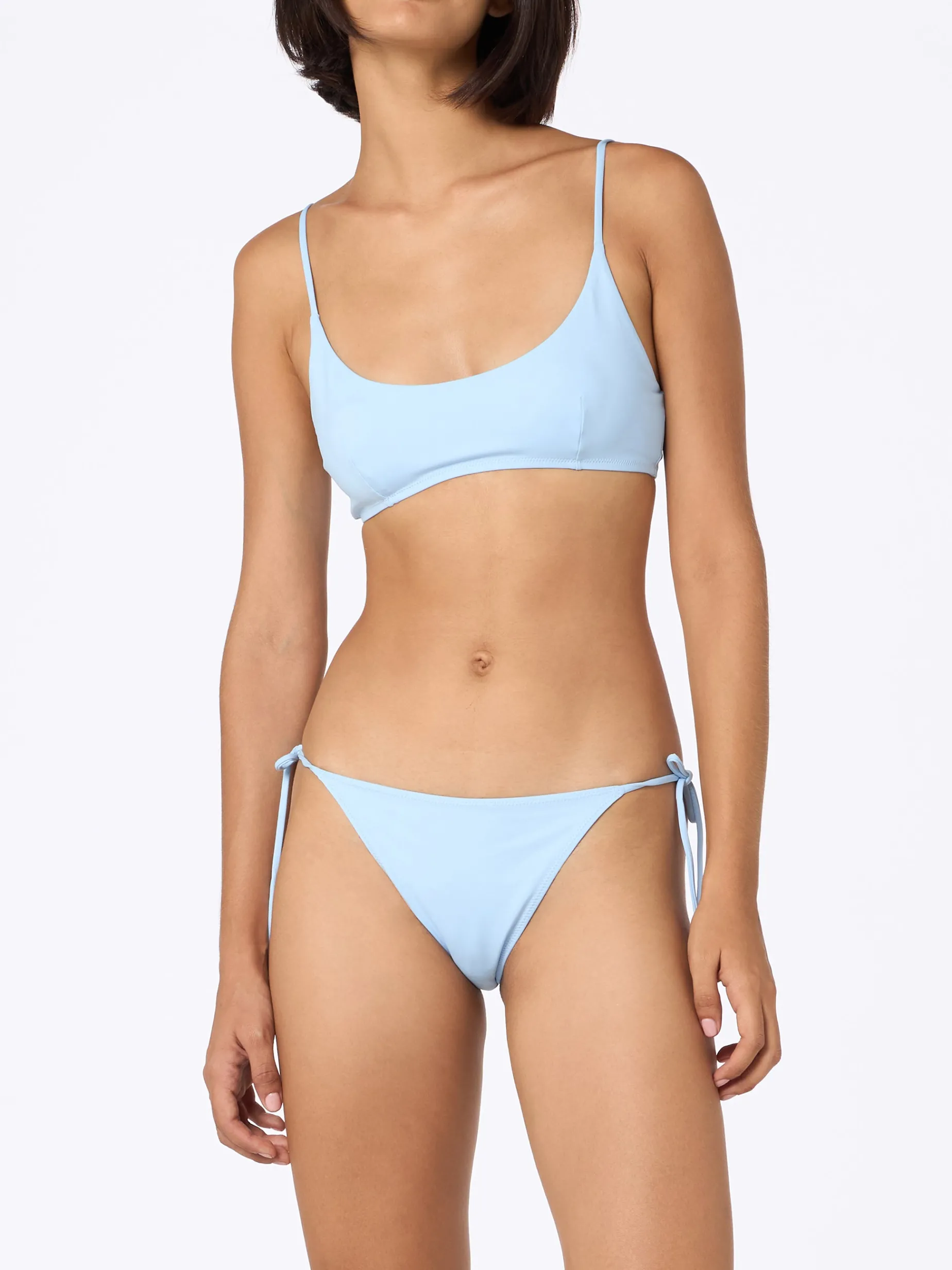 Bikini a bralette azzurro chiaro da donna Judy Naomi