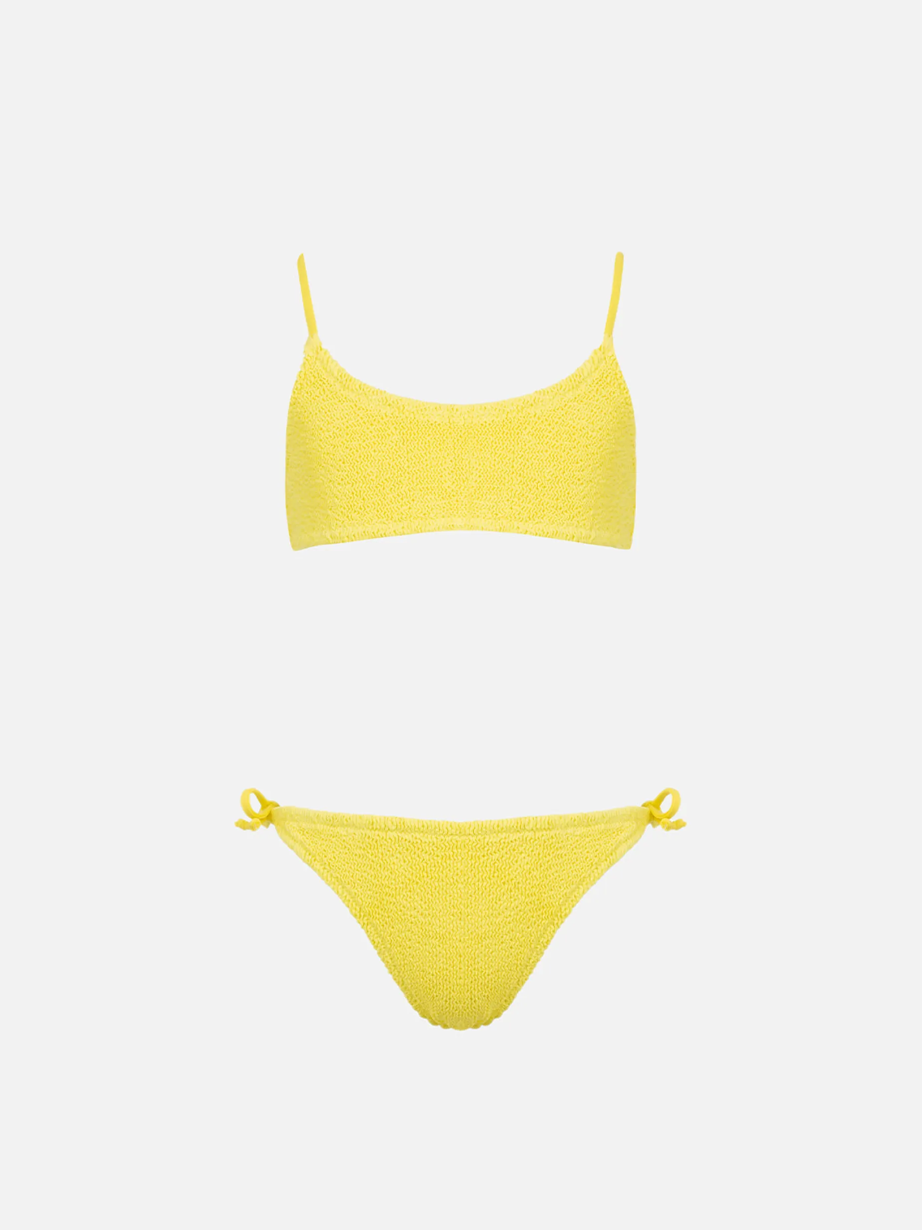 Bikini a bralette da bambina giallo pallido Jaiden