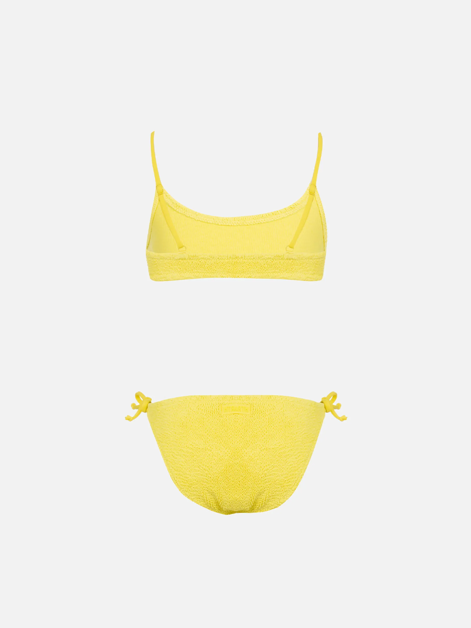Bikini a bralette da bambina giallo pallido Jaiden