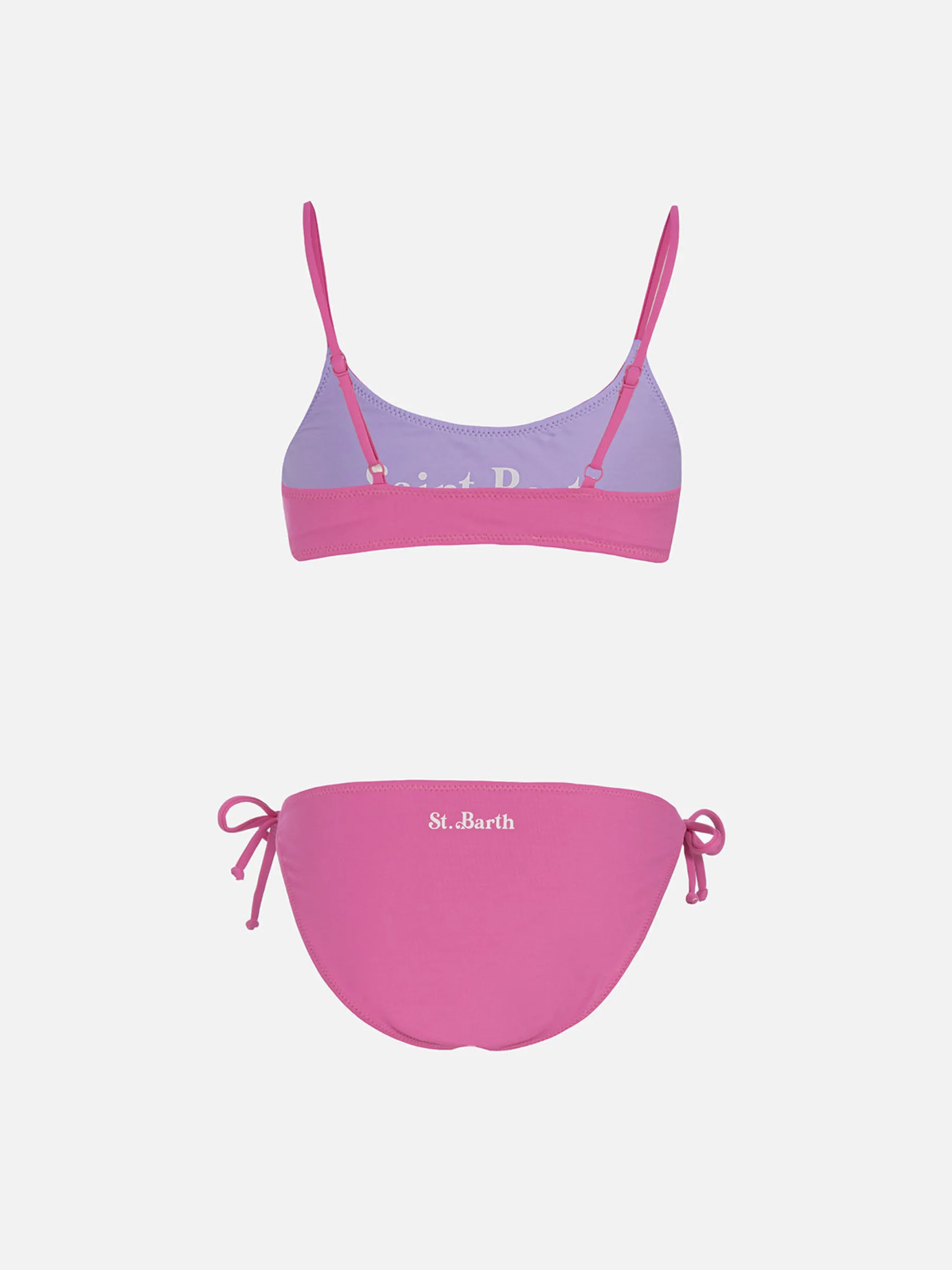 Bikini a bralette double face da bambina Jaiden