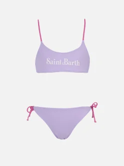 Bikini a bralette double face da bambina Jaiden