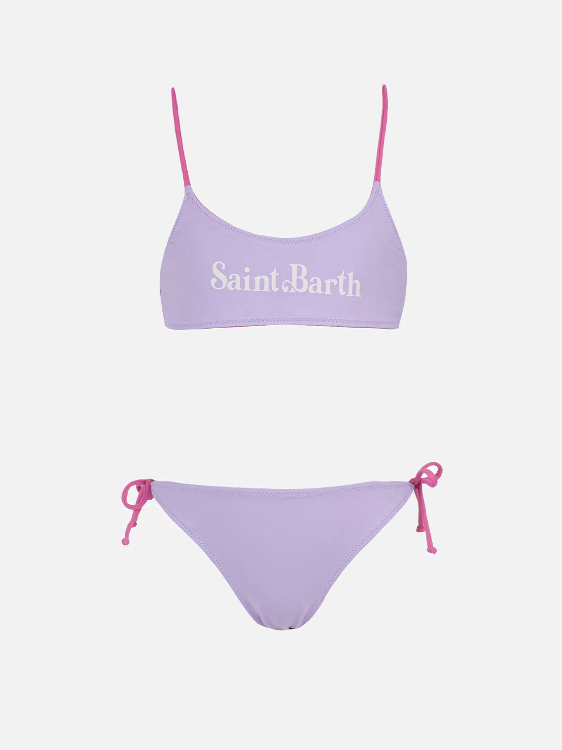 Bikini a bralette double face da bambina Jaiden