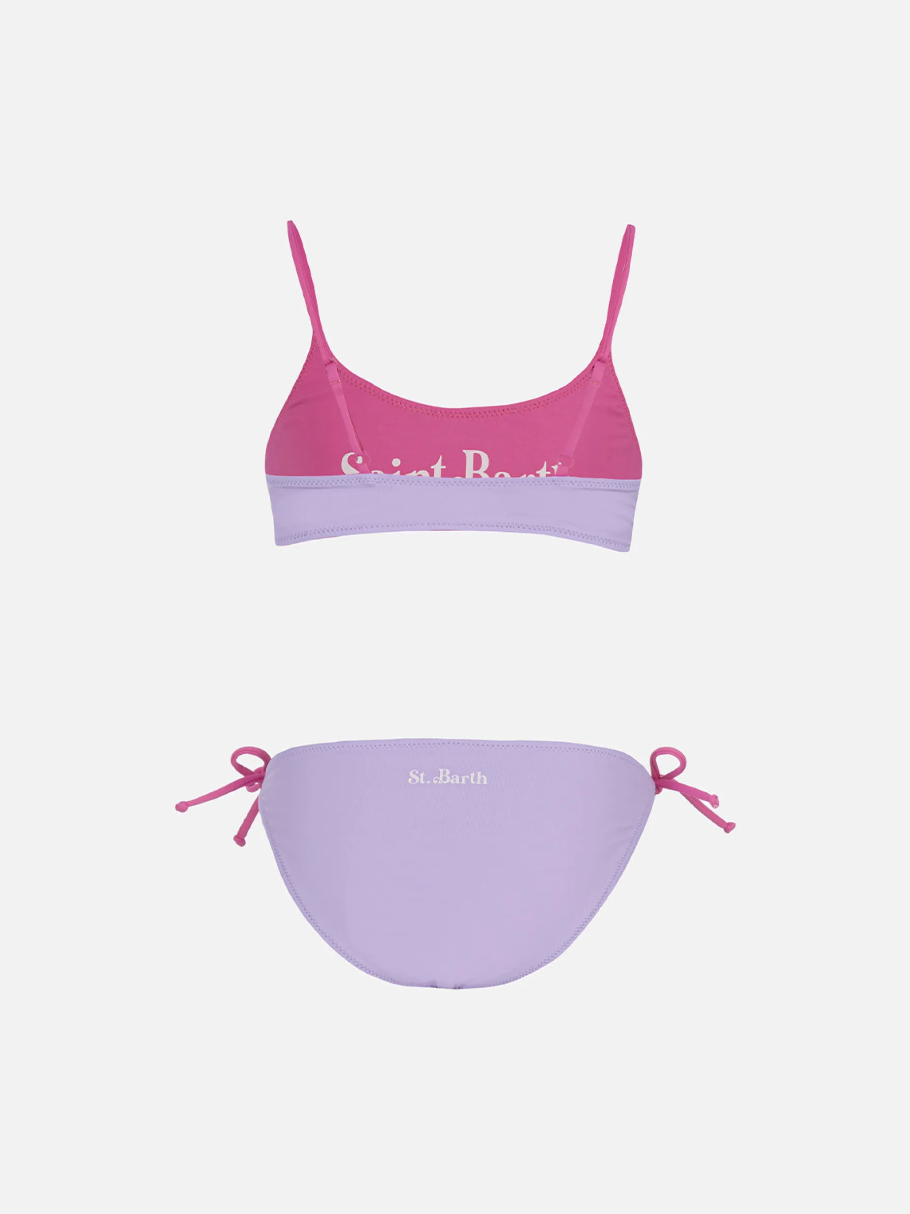 Bikini a bralette double face da bambina Jaiden