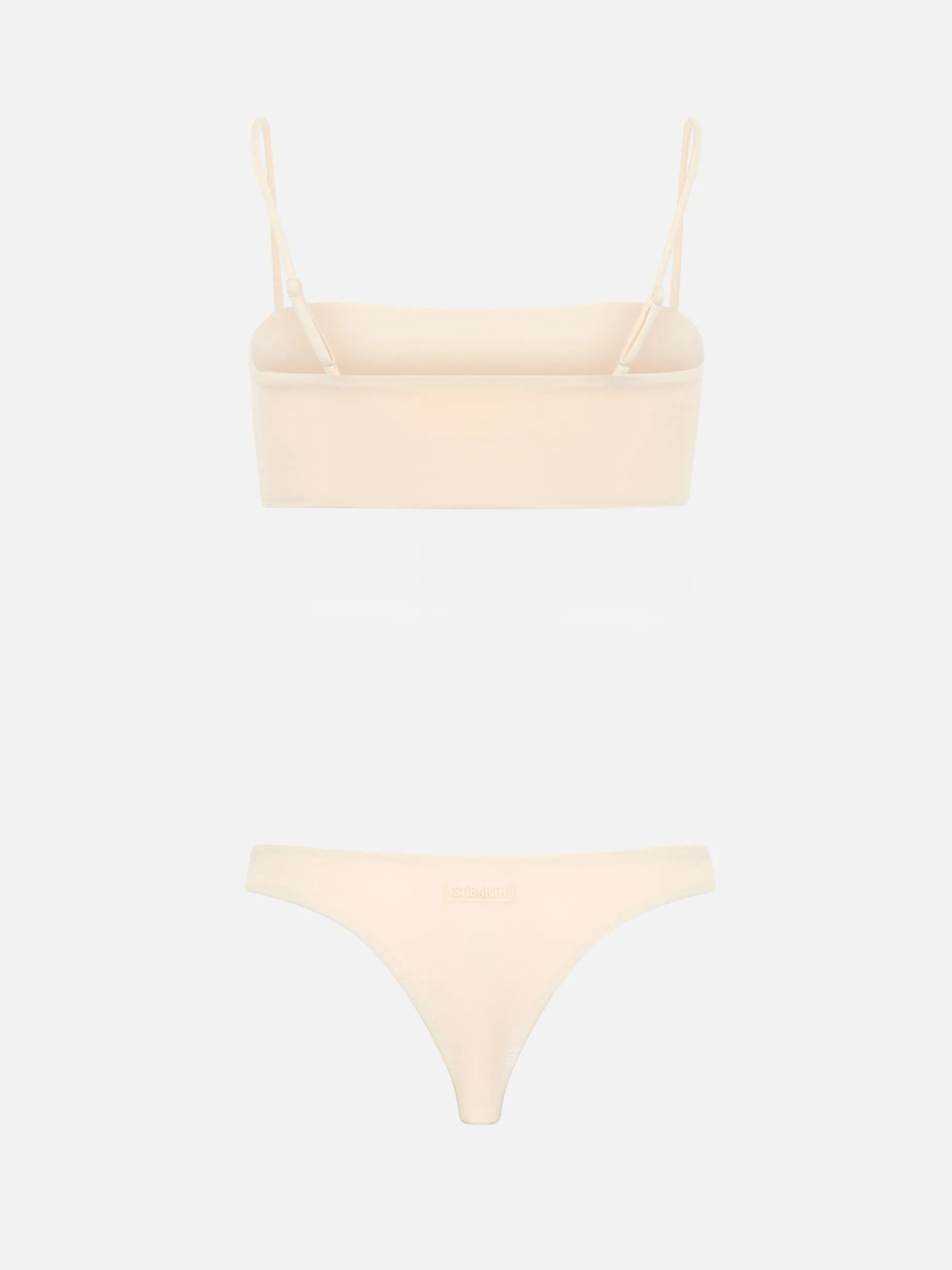 Bikini a fascia beige da donna Athena Naomi con strass