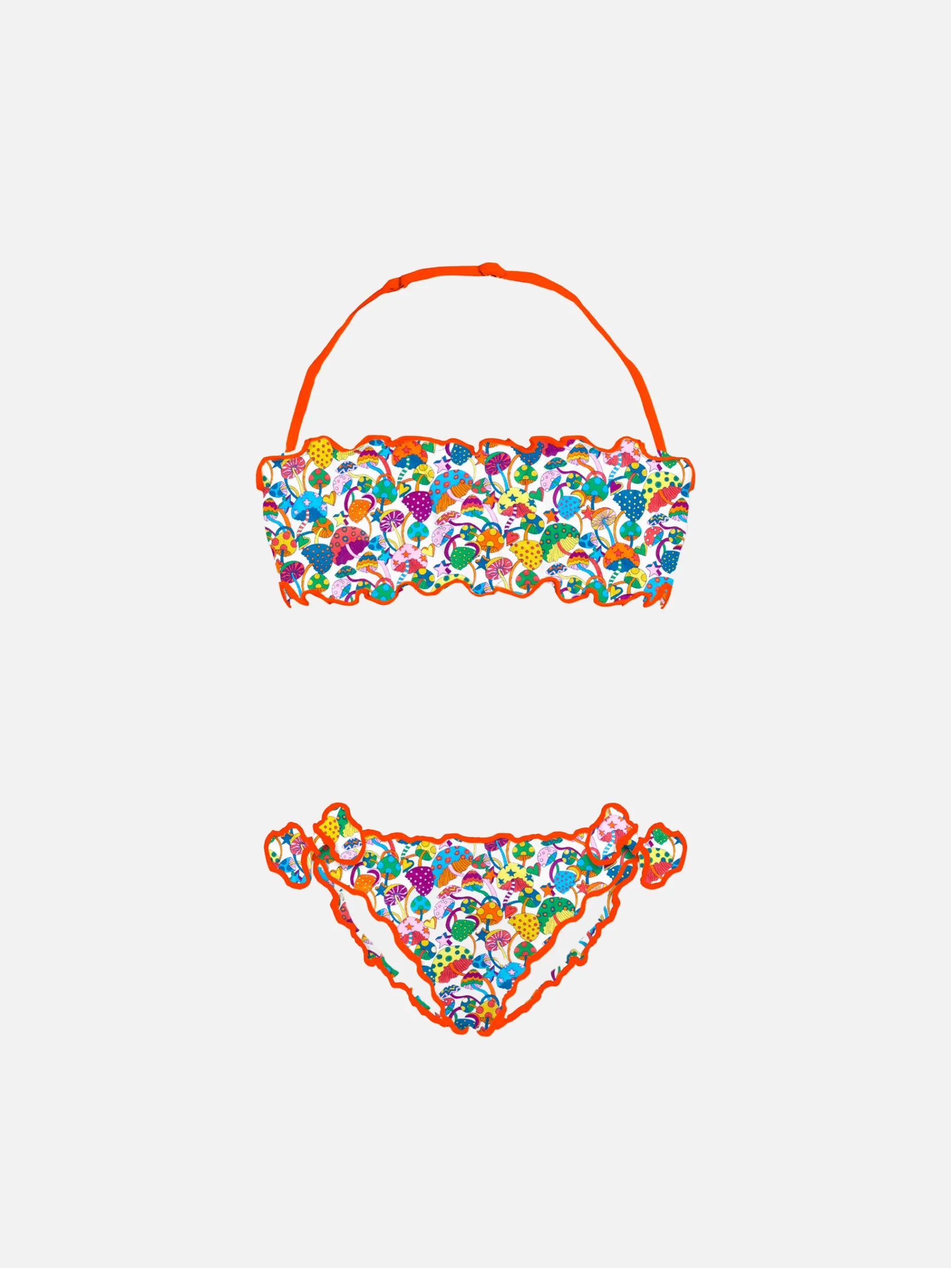 Bikini a fascia da bambina con stampa Liberty | EDIZIONE SPECIALE LIBERTY