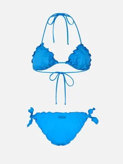 Bikini a triangolo classico bluette da donna Sagittarius Moon