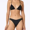 Bikini a triangolo nero da donna Annabelle Naomi con strass
