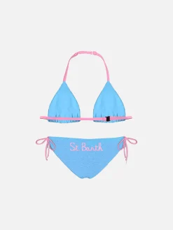 Bikini celeste da bambina