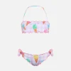 Bikini classico a fascia da bambina Emy con stampa gelato