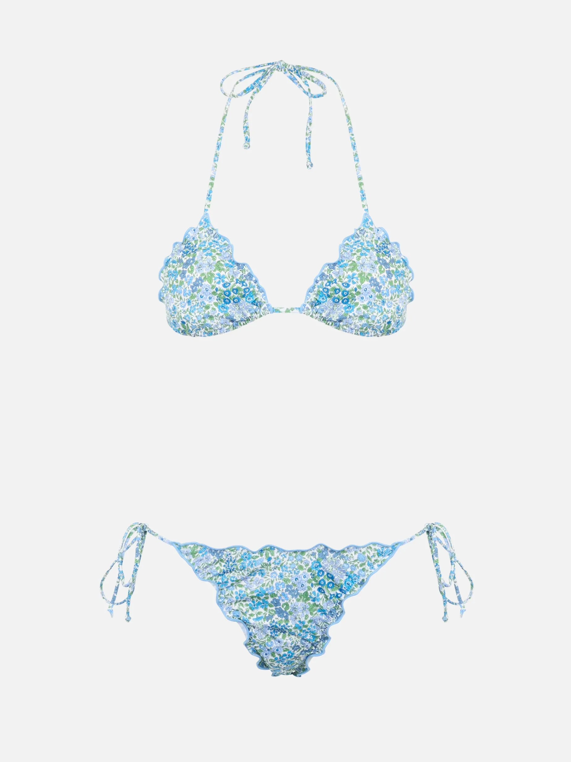 Bikini classico a triangolo da donna Joanna Luise Sagittarius Miami | REALIZZATO CON TESSUTO LIBERTY