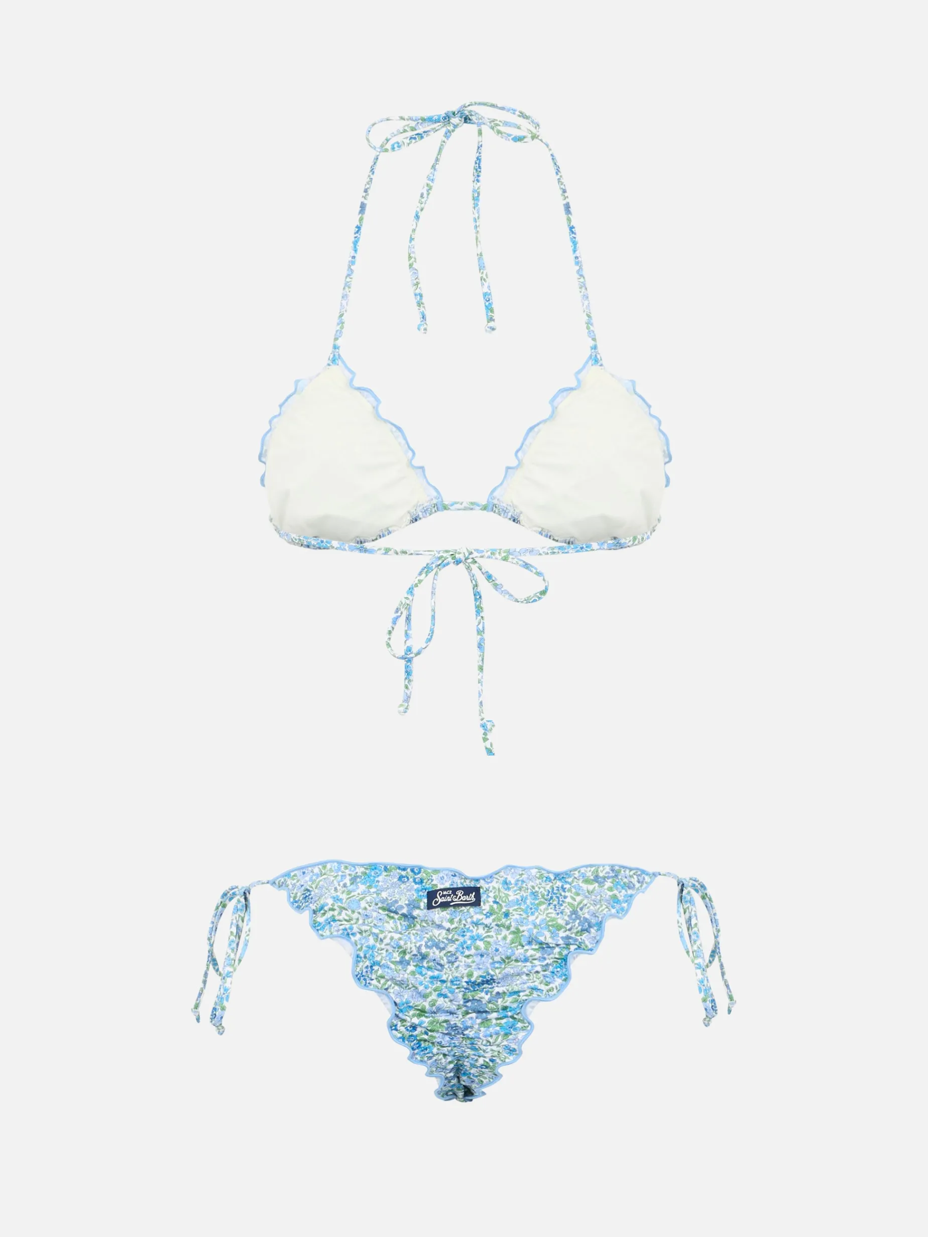 Bikini classico a triangolo da donna Joanna Luise Sagittarius Miami | REALIZZATO CON TESSUTO LIBERTY