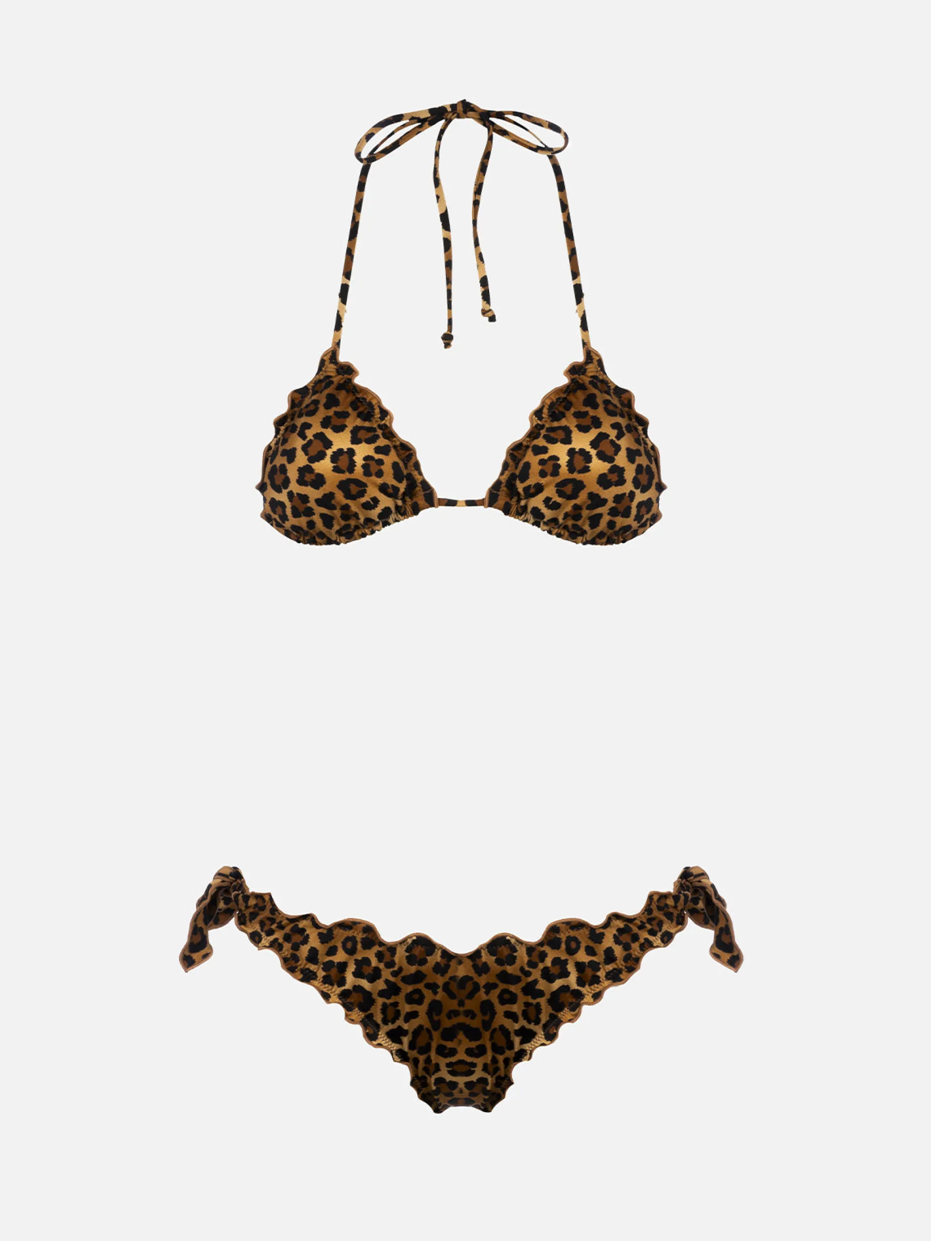 Bikini classico da donna a triangolo animalier Sarius