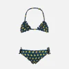 Bikini da bambina a triangolo con stampa