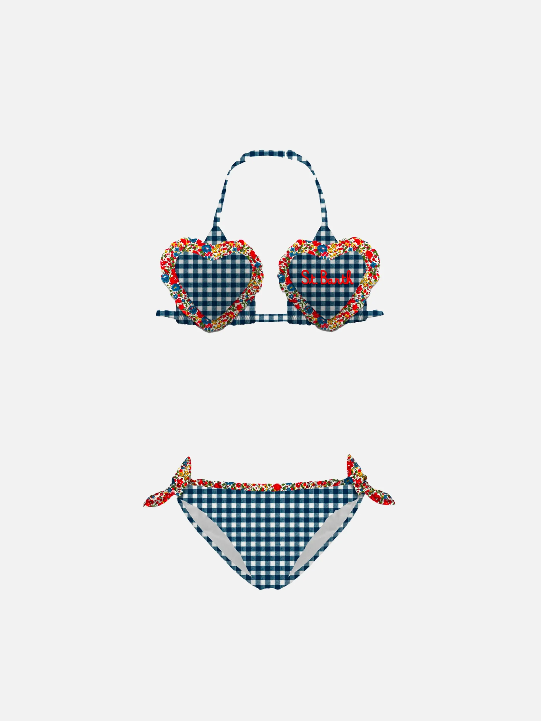 Bikini da bambina a triangolo con stampa Liberty | EDIZIONE SPECIALE LIBERTY