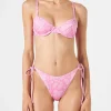 Bikini da donna a bralette con ferretto stampa paisley