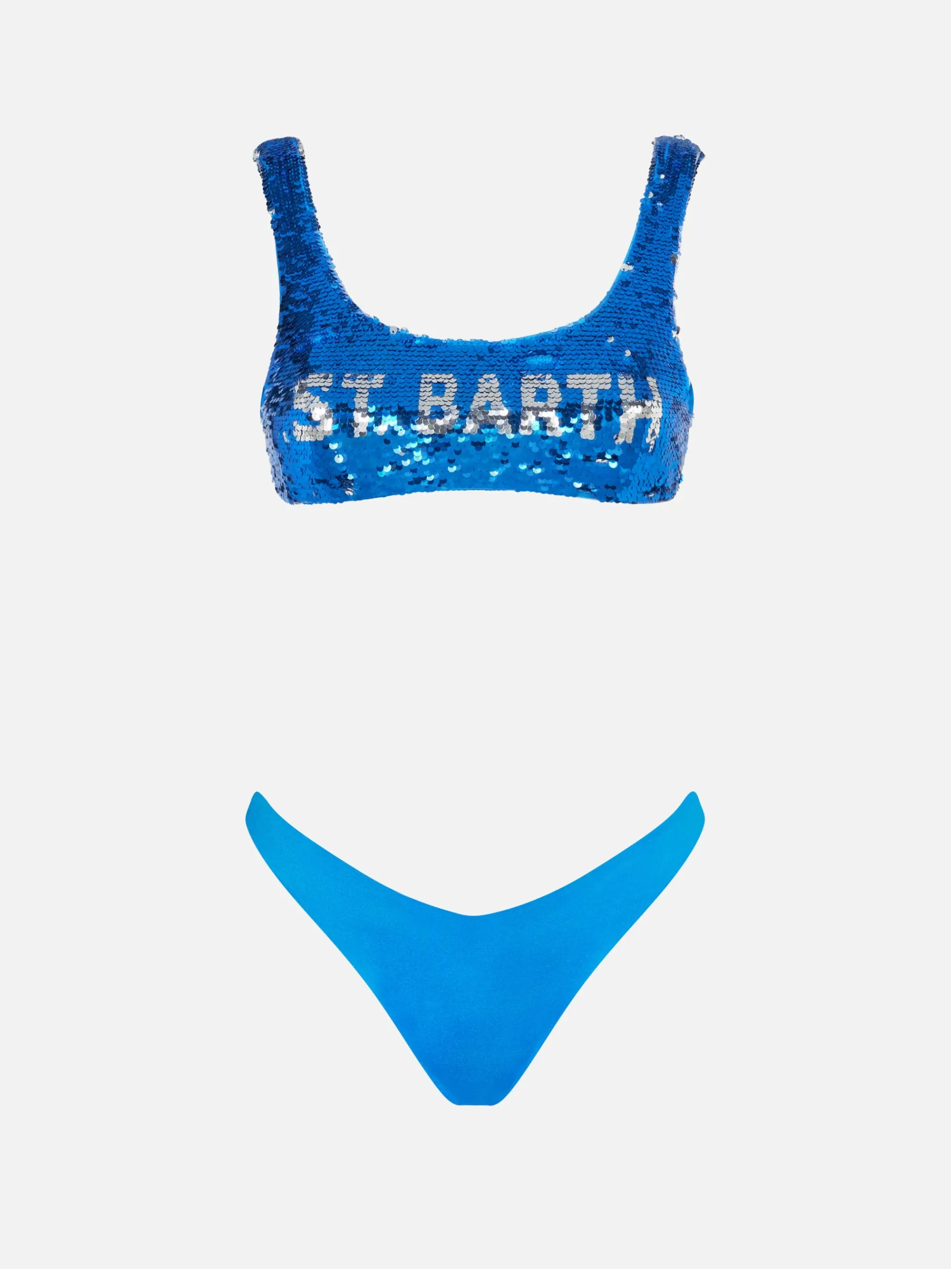 Bikini da donna a bralette blu