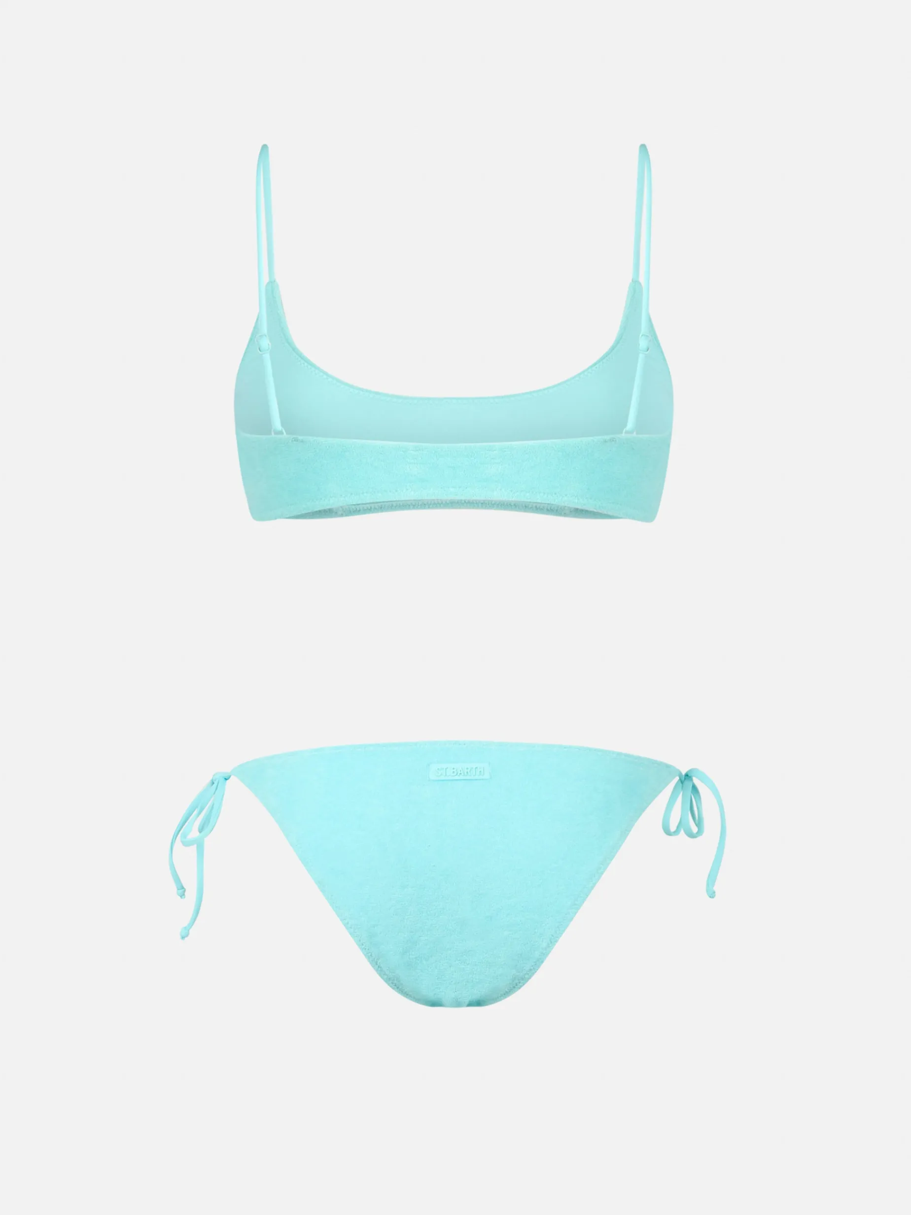 Bikini da donna a bralette verde in spugna Judy Virgo