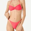Bikini da donna a fascia rosso fluo