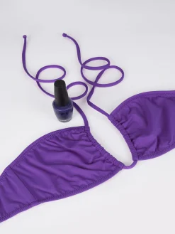 Bikini da donna a fascia viola