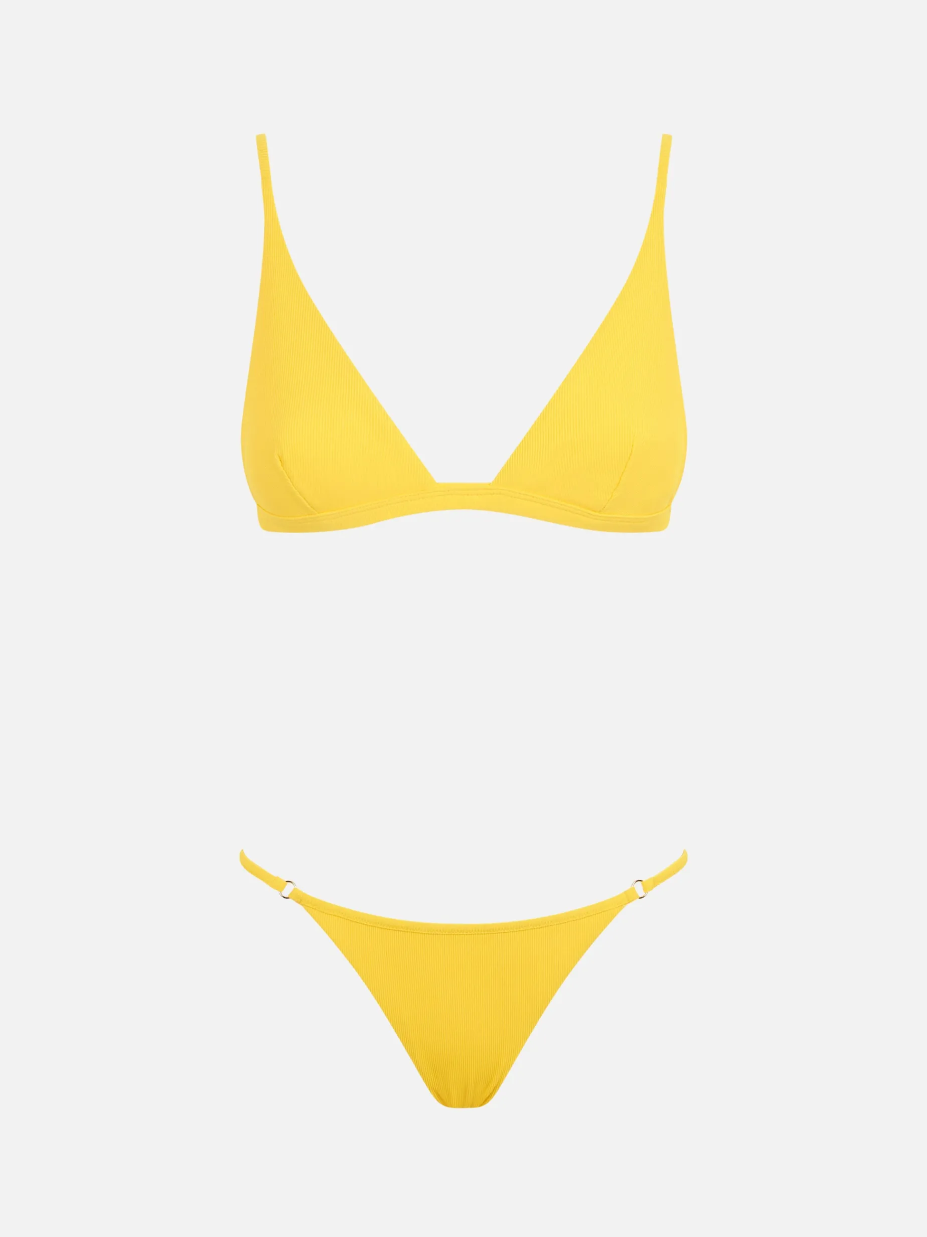 Bikini da donna a triangolo giallo