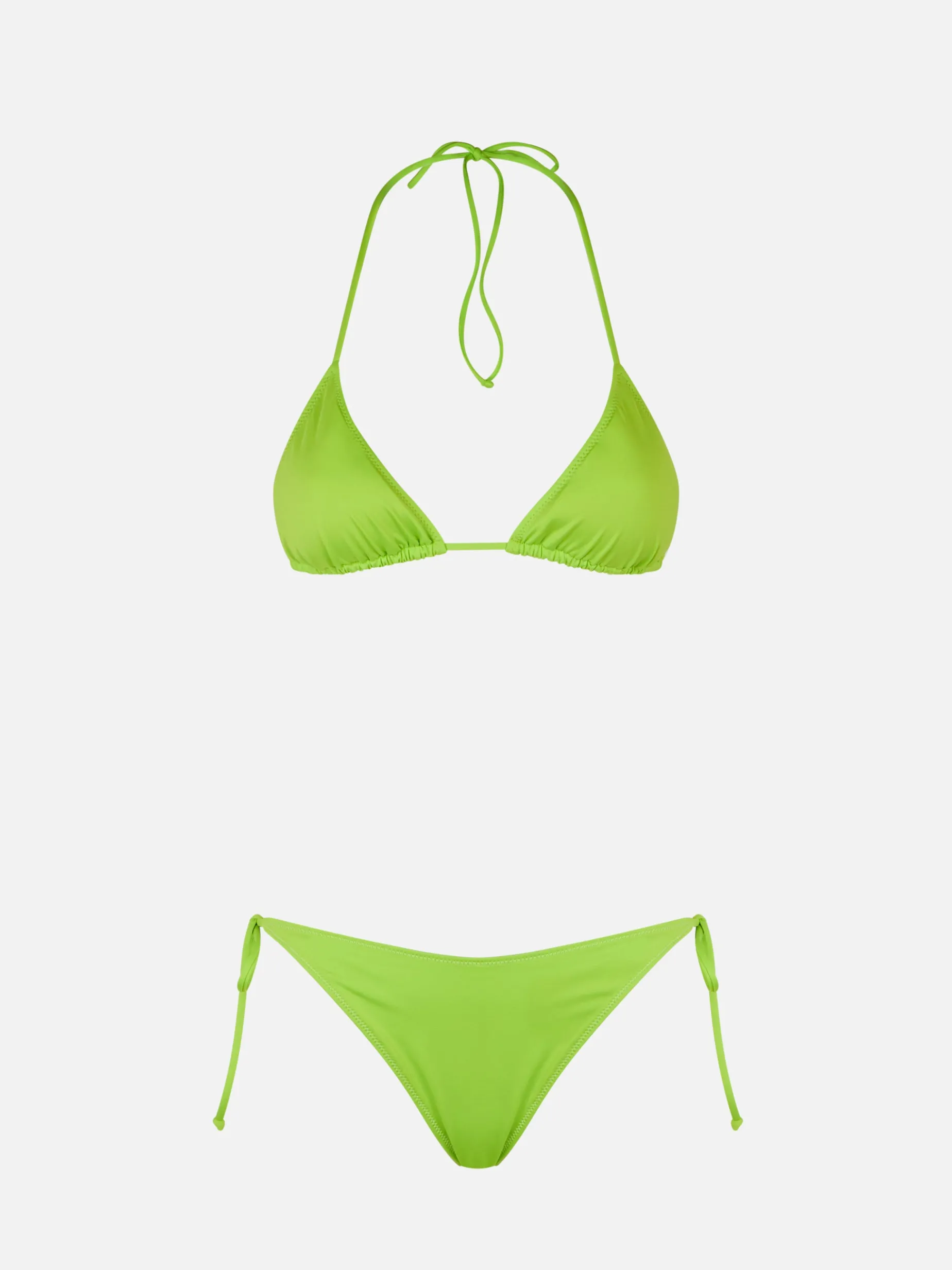Bikini da donna a triangolo verde lime