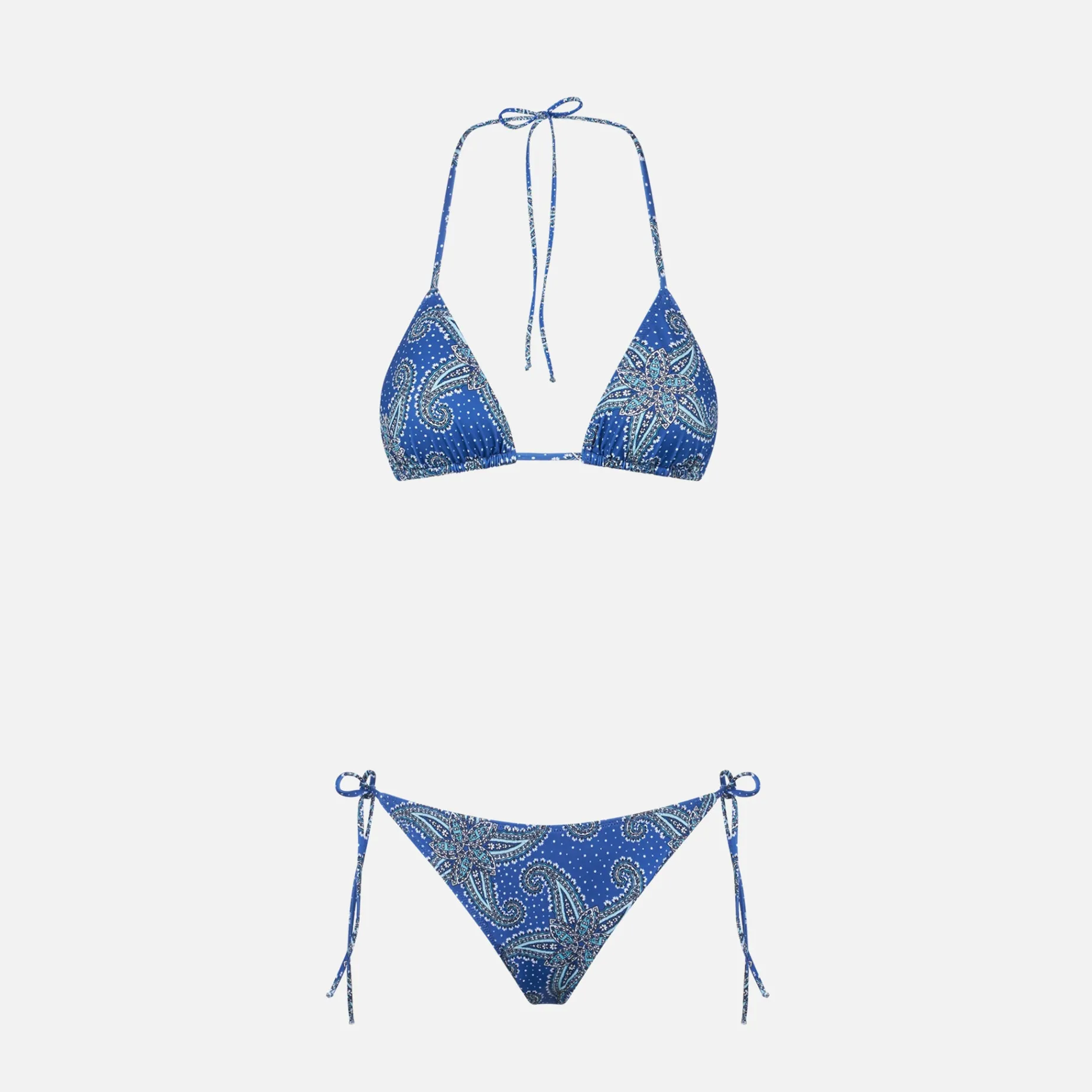 Bikini da donna a triangolo con stampa paisley