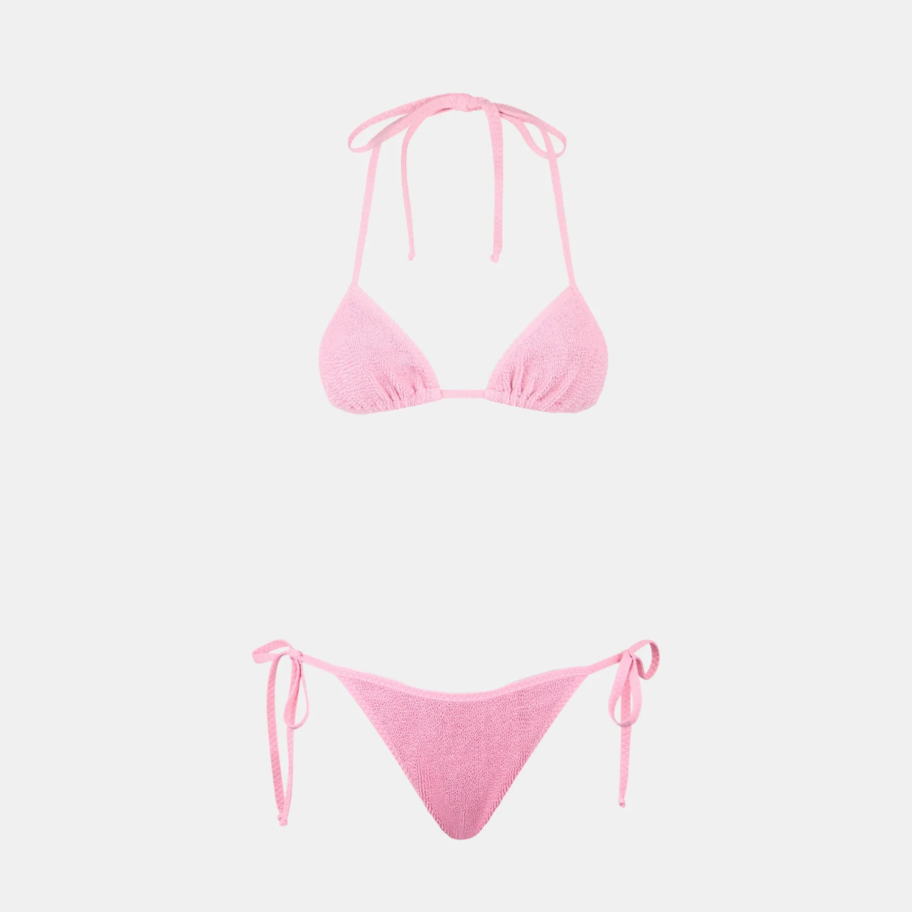Bikini da donna a triangolo crinkle