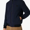 Bomber blu da uomo con fodera in sherpa