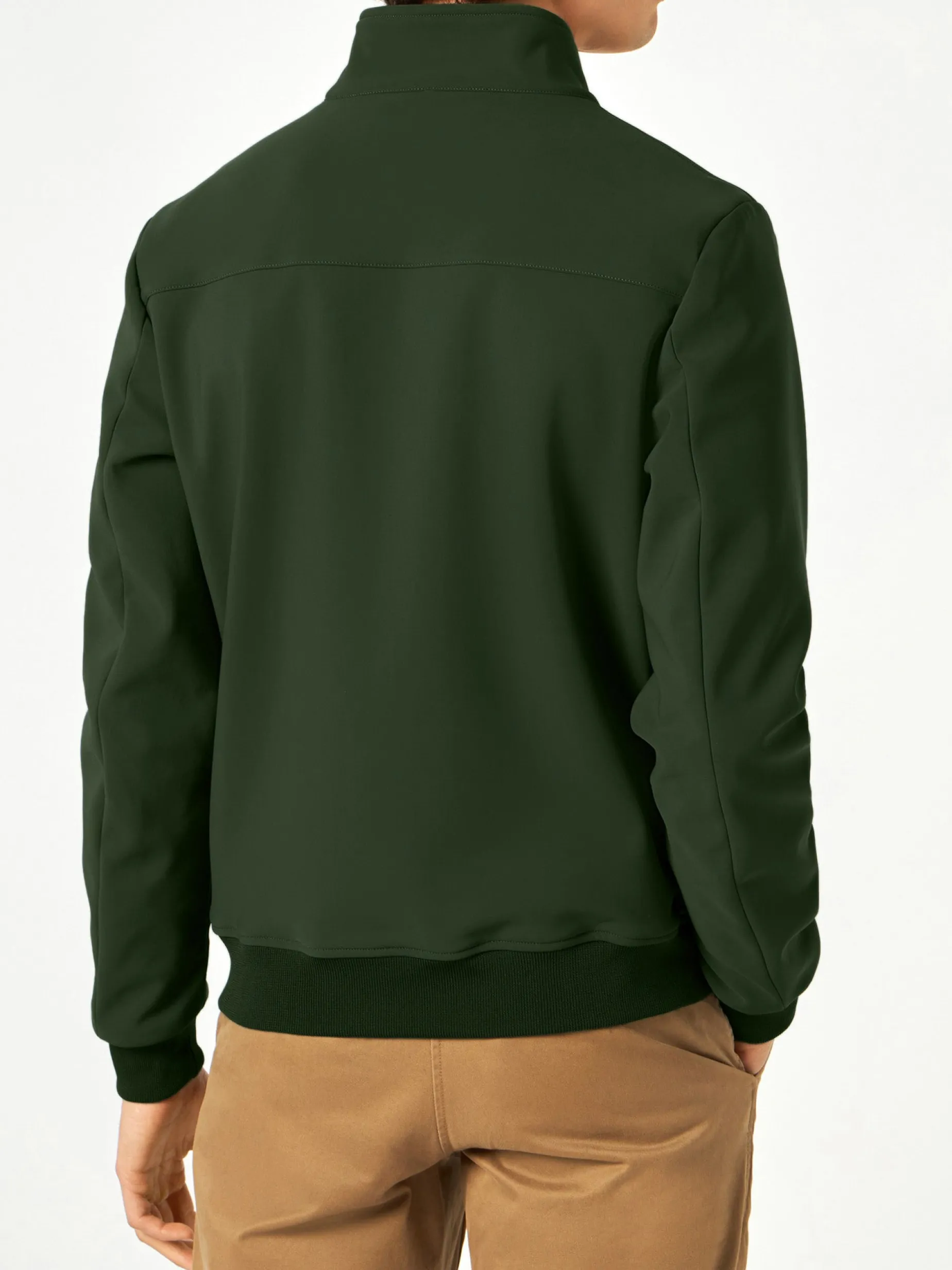 Bomber da uomo di peso medio verde militare
