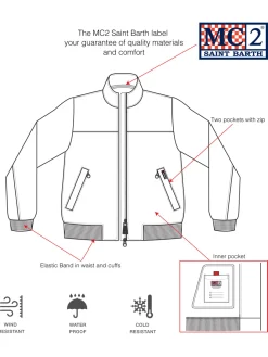 Bomber da uomo di peso medio spinato