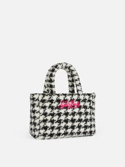 Borsa Clarine in morbida lana con motivo pied de poule in lurex