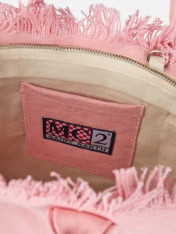 Borsa Colette in tela di cotone rosa