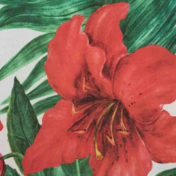 Caftano da bambina con stampa ibiscus