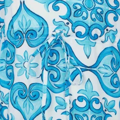 Caftano da bambina con stampa maiolica