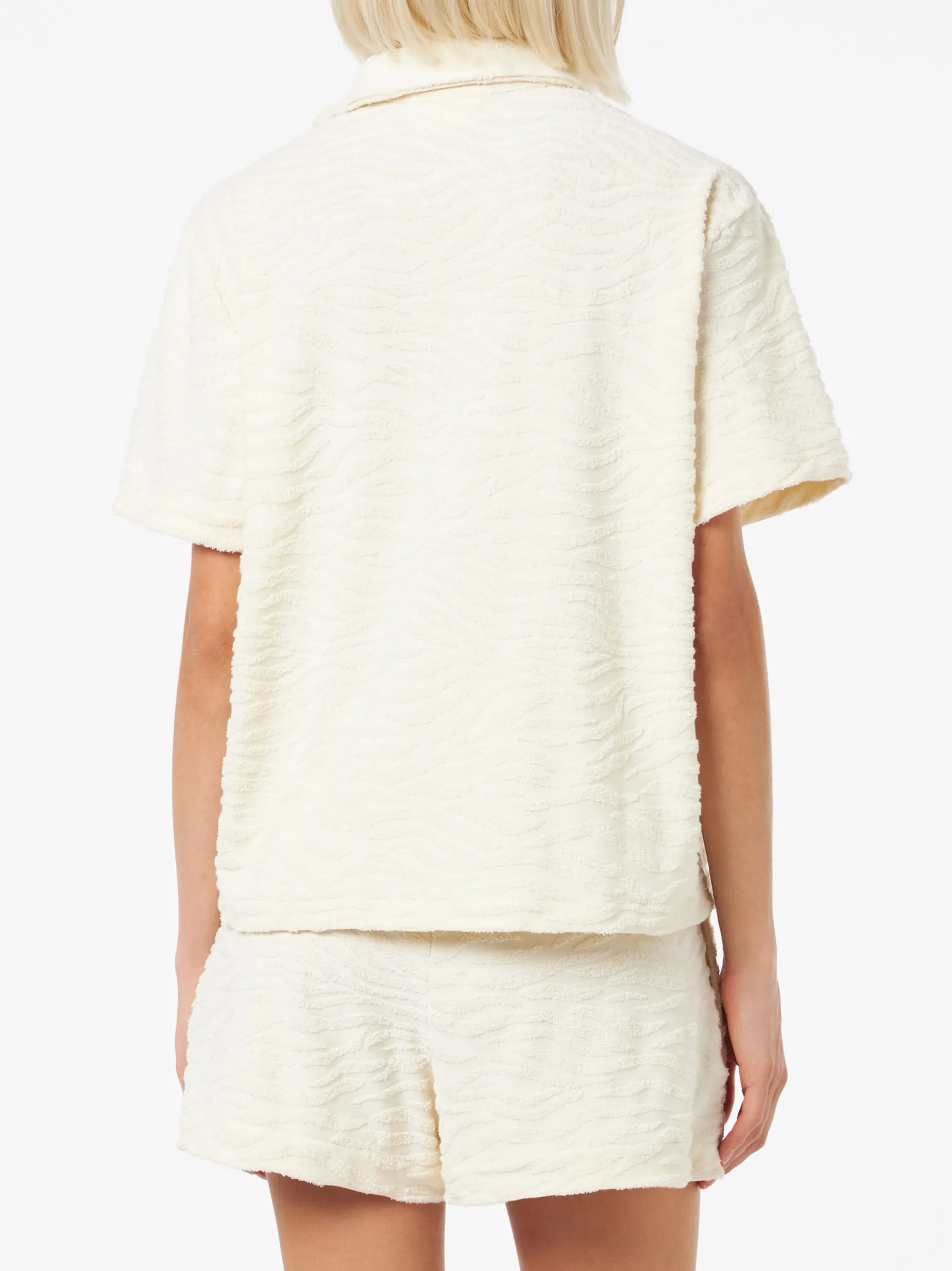 Camicia da donna Sheila in spugna goffrata sebra