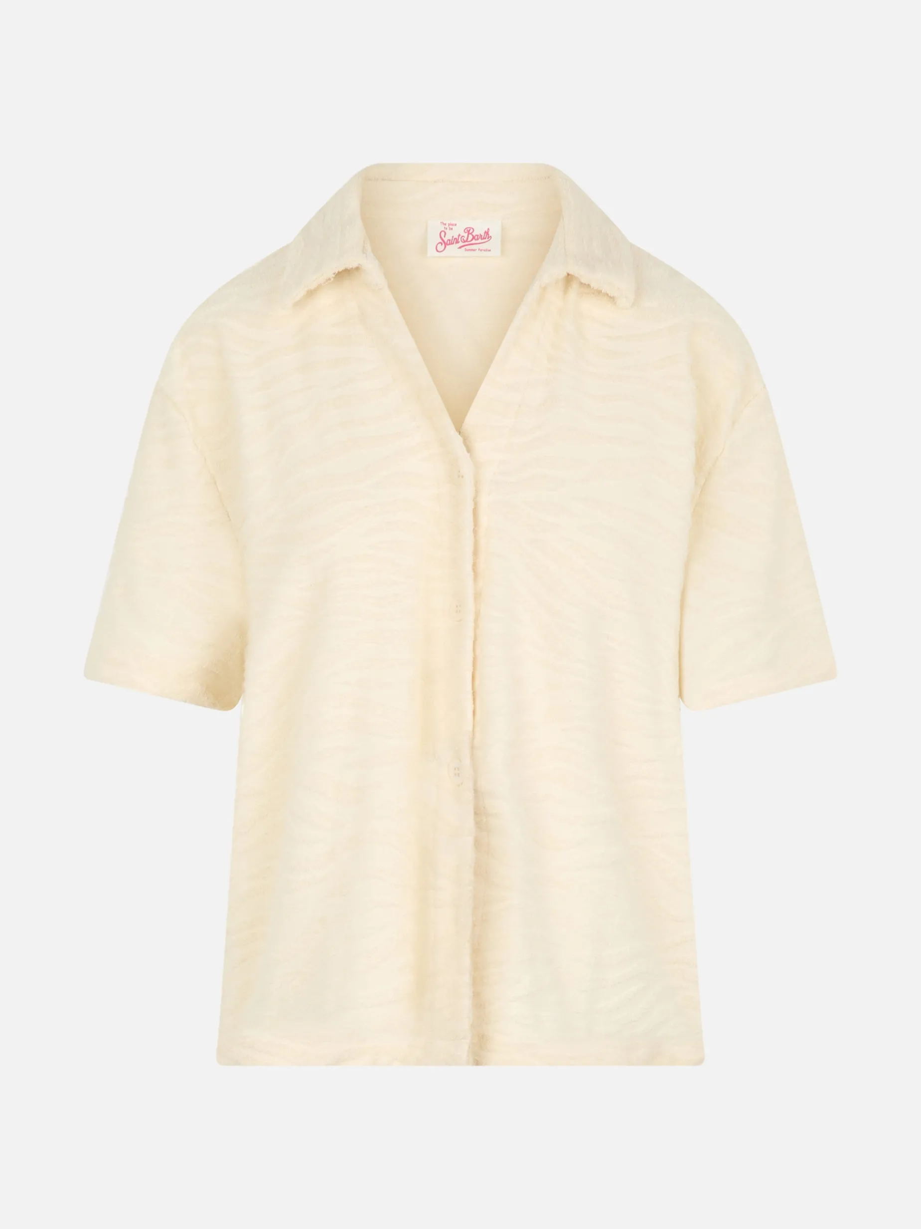 Camicia da donna Sheila in spugna goffrata sebra