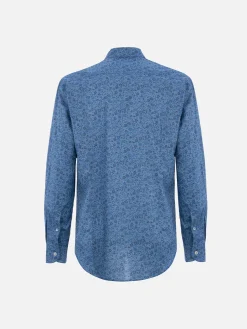 Camicia da uomo Emma&Georgina in mussola di cotone Sikelia | REALIZZATO CON TESSUTO LIBERTY