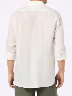 Camicia da uomo in lino bianco Pamplona