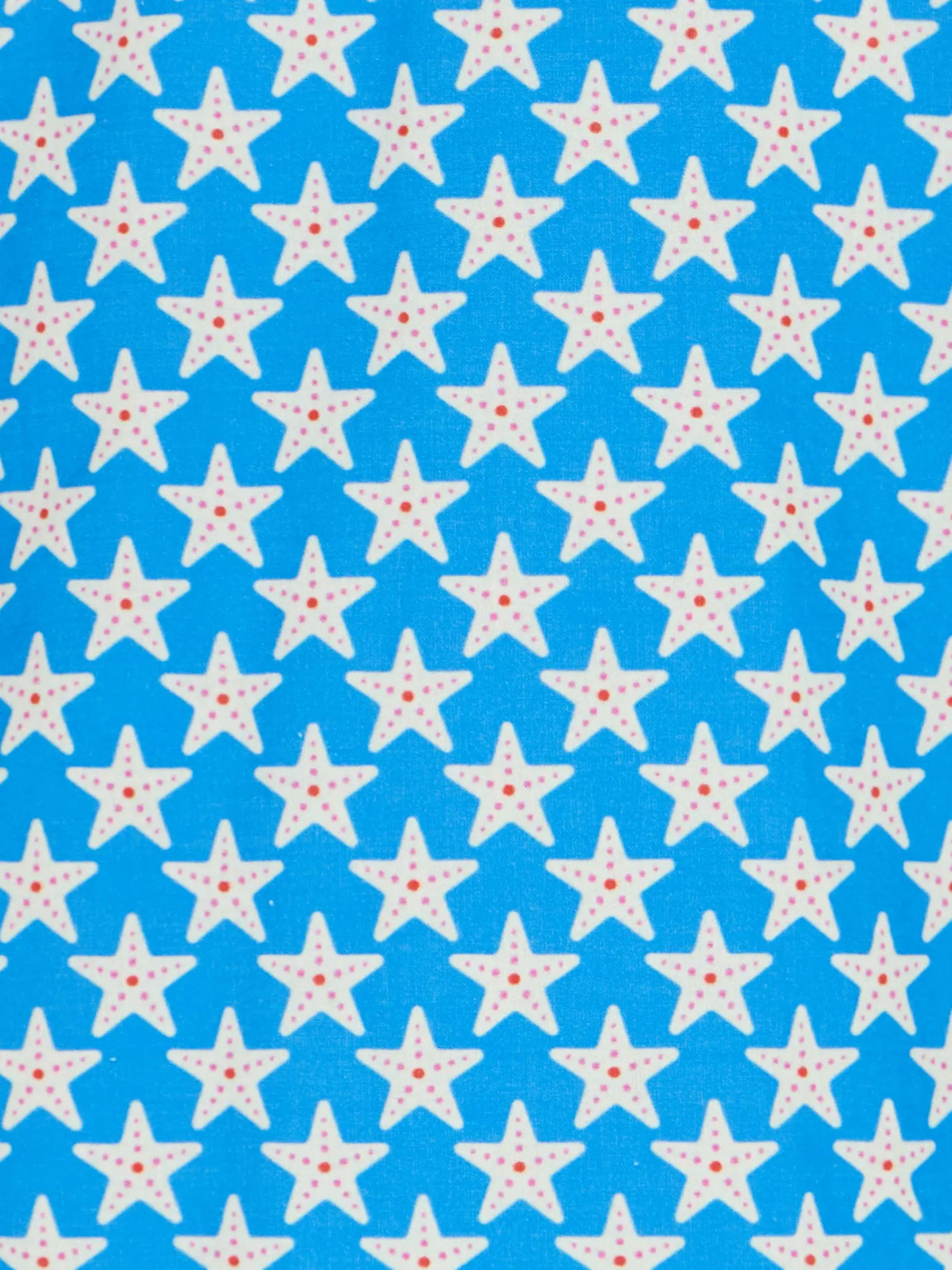 Camicia in mussola di cotone Blue Boy Sharouk con stampa di stelle marine