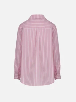 Camicia over da bambina Mini Brigitte in cotone con stampa rigata