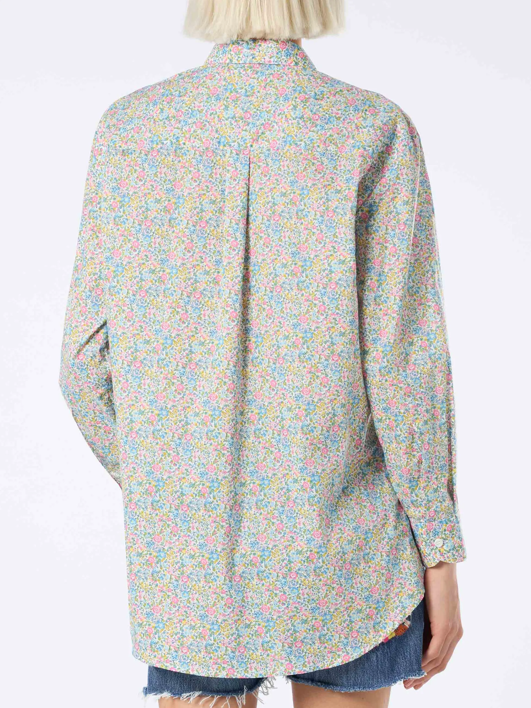 Camicia over da donna in cotone con stampa Emma & Georgina Brigitte | REALIZZATO CON TESSUTO LIBERTY