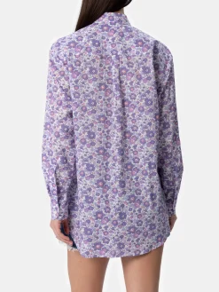 Camicia over da donna in cotone stampa Betsy Brigitte | REALIZZATA CON TESSUTO LIBERTY
