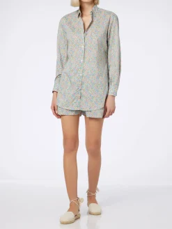 Camicia over da donna in cotone con stampa Emma & Georgina Brigitte | REALIZZATO CON TESSUTO LIBERTY