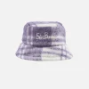 Cappello da donna modello pescatore con stampa tartan