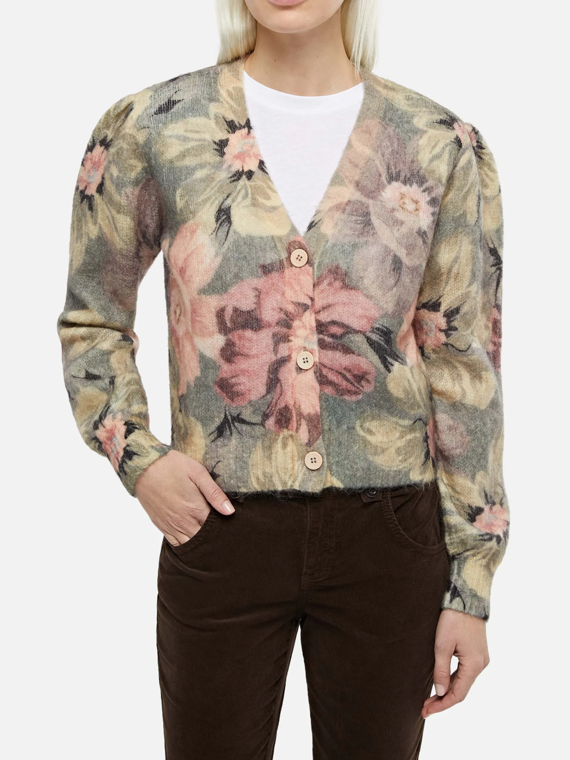 Cardigan a fiori da donna Lyza sanderson flow